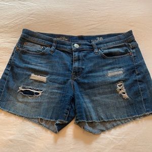 J.Crew Indigo Denim Cut-off Shorts